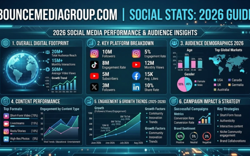 Bouncemediagroup.com Social Stats: 2026 Guide
