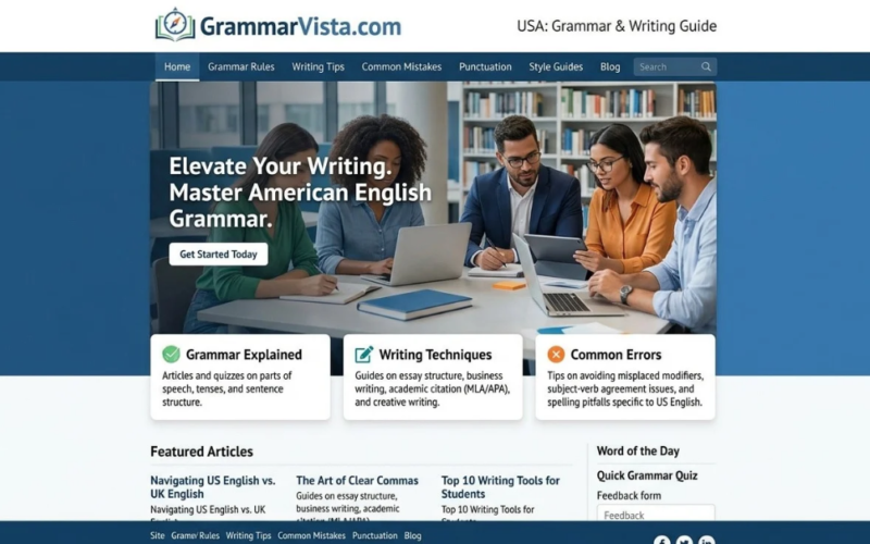 GrammarVista.com USA: Grammar & Writing Guide