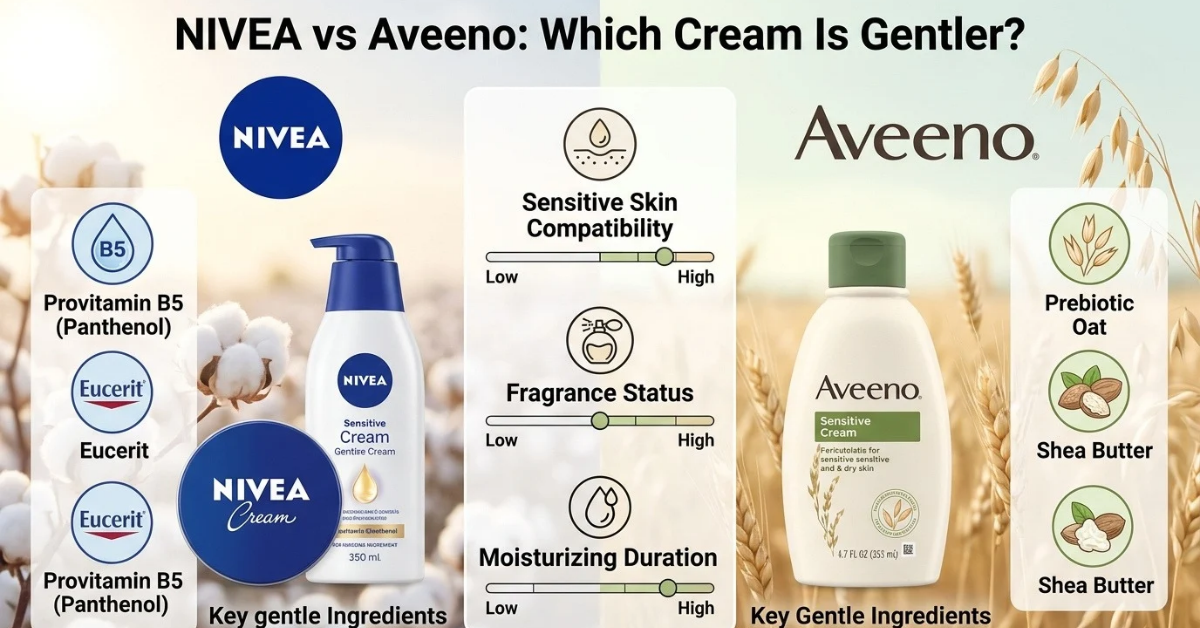 NIVEA vs Aveeno: Which Cream Is Gentler?